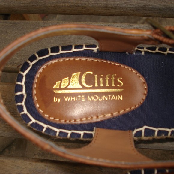 CLIFFS BY WHITE MOUNTAIN SANDALS NAVY BLUE SIZE 10M - Picture 3 of 7
